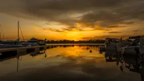 Zachód słońca nad jeziorem Bocznym, lipiec 2025 r. - zdjęcie 3