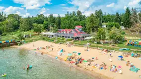 Jezioro Święcajty i Piękny Brzeg z lotu ptaka, sierpień 2025 r. - zdjęcie 21