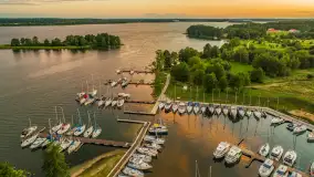 Zachód słońca z tęczą w tle, przystań Nautica, sierpień 2025 r. - zdjęcie 21