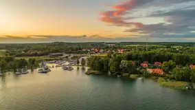 Zachód słońca z tęczą w tle, przystań Nautica, sierpień 2025 r. - zdjęcie 39