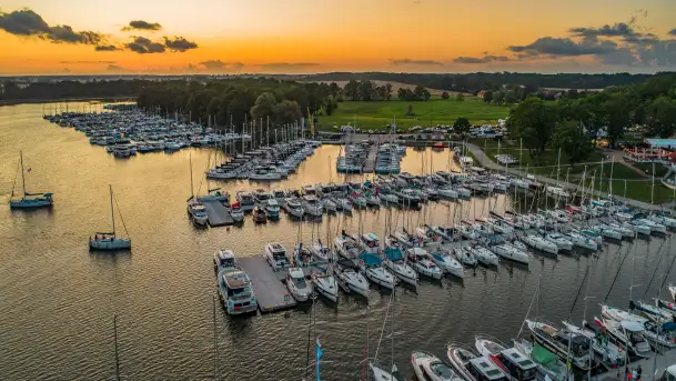 Sztynort po zachodzie słońca, sierpień 2025 r.