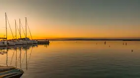 Zachód słońca nad jeziorem Śniardwy, Marina Śniardwy, sierpień 2025 r. - zdjęcie 28