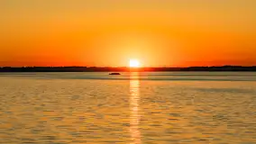 Zachód słońca nad jeziorem Śniardwy, Marina Śniardwy, sierpień 2025 r. - zdjęcie 6