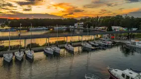 Zachód słońca nad Giżyckiem i Ekomariną, sierpień 2025 r. - zdjęcie 22