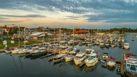 Zachód słońca nad Giżyckiem i Ekomariną, sierpień 2025 r. - zdjęcie 38