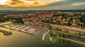 Zachód słońca nad Giżyckiem i Ekomariną, sierpień 2025 r. - zdjęcie 12