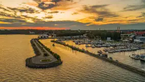 Zachód słońca nad Giżyckiem i Ekomariną, sierpień 2025 r. - zdjęcie 21