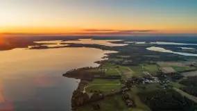 Ostatnie dzień wakacji, zachód słońca nad jeziorem Dargin - zdjęcie 2