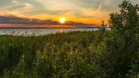 Zachód słońca nad jeziorem Śniardwy, Szeroki Ostrów, czerwiec 2025 r. - zdjęcie 19