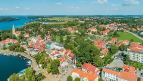 Mikołajki z lotu ptaka, wrzesień 2025 r. - zdjęcie 2