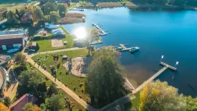 Jezioro Święcajty i Ognisty Ptak z drona, jesień 2025 r. - zdjęcie 3