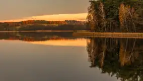 Zachód słońca nad jeziorem Gołdopiwo, listopad 2025 r. - zdjęcie 25