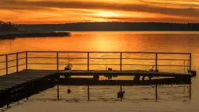 Zachód słońca nad jeziorem Gołdopiwo, listopad 2025 r. - zdjęcie 37