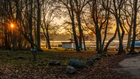 Zachód słońca, końcówka kolorów jesieni w Sztynorcie, listopad 2025 r. - zdjęcie 27