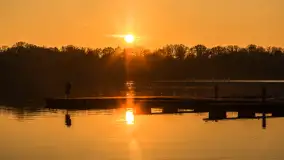 Zachód słońca, końcówka kolorów jesieni w Sztynorcie, listopad 2025 r. - zdjęcie 28