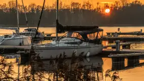 Zachód słońca, końcówka kolorów jesieni w Sztynorcie, listopad 2025 r. - zdjęcie 22