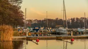 Zachód słońca, końcówka kolorów jesieni w Sztynorcie, listopad 2025 r. - zdjęcie 47