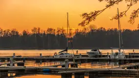 Zachód słońca, końcówka kolorów jesieni w Sztynorcie, listopad 2025 r. - zdjęcie 38