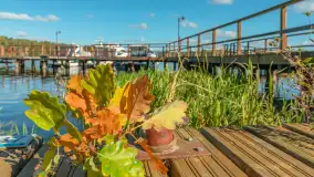 Łabędzi Ostrów i jezioro Kisajno w jesiennym wydaniu - zdjęcie 1