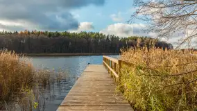 Jezioro Krzywa Kuta między jesienią, a zimą, listopad 2025 r. - zdjęcie 14