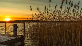 Zimowy zachód słońca nad jeziorem Kisajno, styczeń 2025 r. - zdjęcie 11