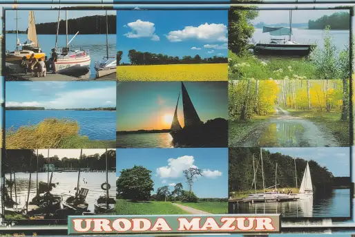 Mazury na pocztówkach z PRLu i lat 90-tych - zdjęcie 6