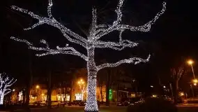 Nocne, styczniowe Giżycko, zobacz iluminację świąteczną - zdjęcie 28