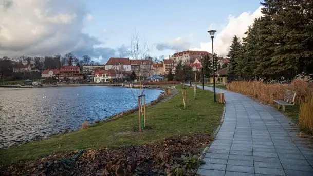 Styczniowy wieczór w Rynie