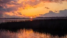 Epicki zachód słońca nad jeziorem Niegocin, luty 2020 - zdjęcie 14