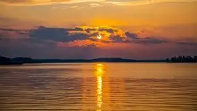 Marcowy zachód słońca nad jeziorem Dobskim - zdjęcie 22