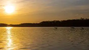 Jezioro Stręgiel skąpane w złocie zachodu słońca - zdjęcie 29