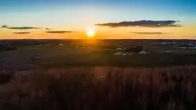 Zachód przy zwalony moście i jeziorze Patelnia, Kruklanki 03.2020 - zdjęcie 41