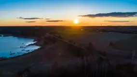 Zachód przy zwalony moście i jeziorze Patelnia, Kruklanki 03.2020 - zdjęcie 40