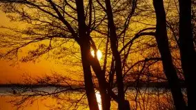 Marcowy zachód słońca nad jeziorem Dargin, Nowy Harsz - zdjęcie 25