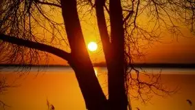 Marcowy zachód słońca nad jeziorem Dargin, Nowy Harsz - zdjęcie 20