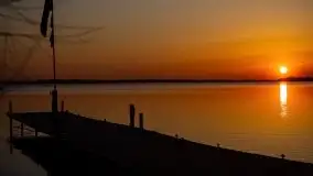 Marcowy zachód słońca nad jeziorem Dargin, Nowy Harsz - zdjęcie 13