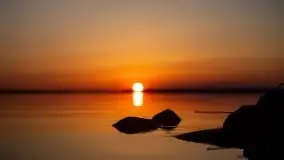 Marcowy zachód słońca nad jeziorem Dargin, Nowy Harsz - zdjęcie 6