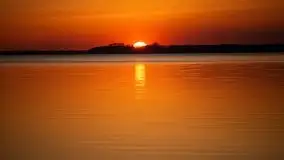 Marcowy zachód słońca nad jeziorem Dargin, Nowy Harsz - zdjęcie 3