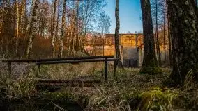 Śluza w Leśniewie w kolorach zachodzącego słońca - zdjęcie 23