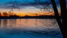 Wschód nad jeziorem Stręgielek, marzec 2020 - zdjęcie 4