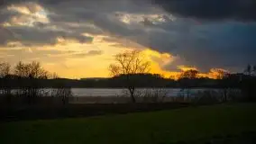 Zachód słońca na jeziorami Węgielsztyn i Rydzówka - zdjęcie 16