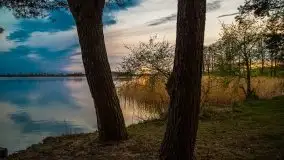 Zachód słońca nad jeziorem Tajty, 29 kwietnia 2020r. - zdjęcie 11