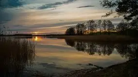 Zachód słońca nad jeziorem Tajty, 29 kwietnia 2020r. - zdjęcie 10