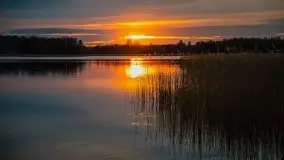 Zachód słońca nad jeziorem Tajty, 29 kwietnia 2020r. - zdjęcie 40