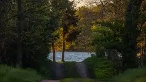 Zachód słońca nad jeziorem Ublik Wielki, maj 2020 r. - zdjęcie 2