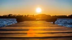 Zachód słońca nad jeziorem Ublik Wielki, maj 2020 r. - zdjęcie 13