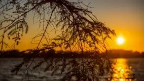 Zachód słońca nad jeziorem Ublik Wielki, maj 2020 r. - zdjęcie 24