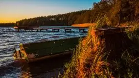 Zachód słońca nad jeziorem Ublik Wielki, maj 2020 r. - zdjęcie 25