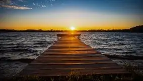 Zachód słońca nad jeziorem Ublik Wielki, maj 2020 r. - zdjęcie 27