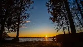 Zachód słońca nad jeziorem Ublik Wielki, maj 2020 r. - zdjęcie 28